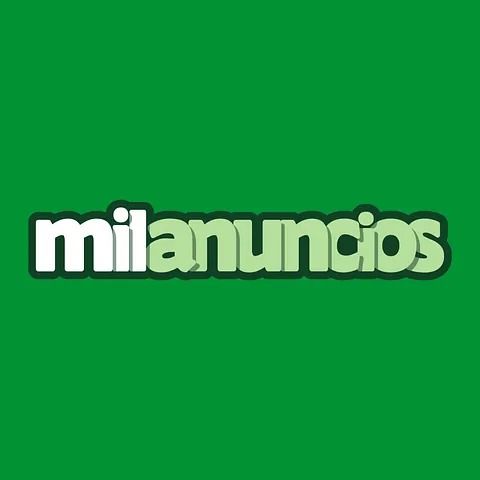 El logo de milanuncios esta sobre un fondo verde.