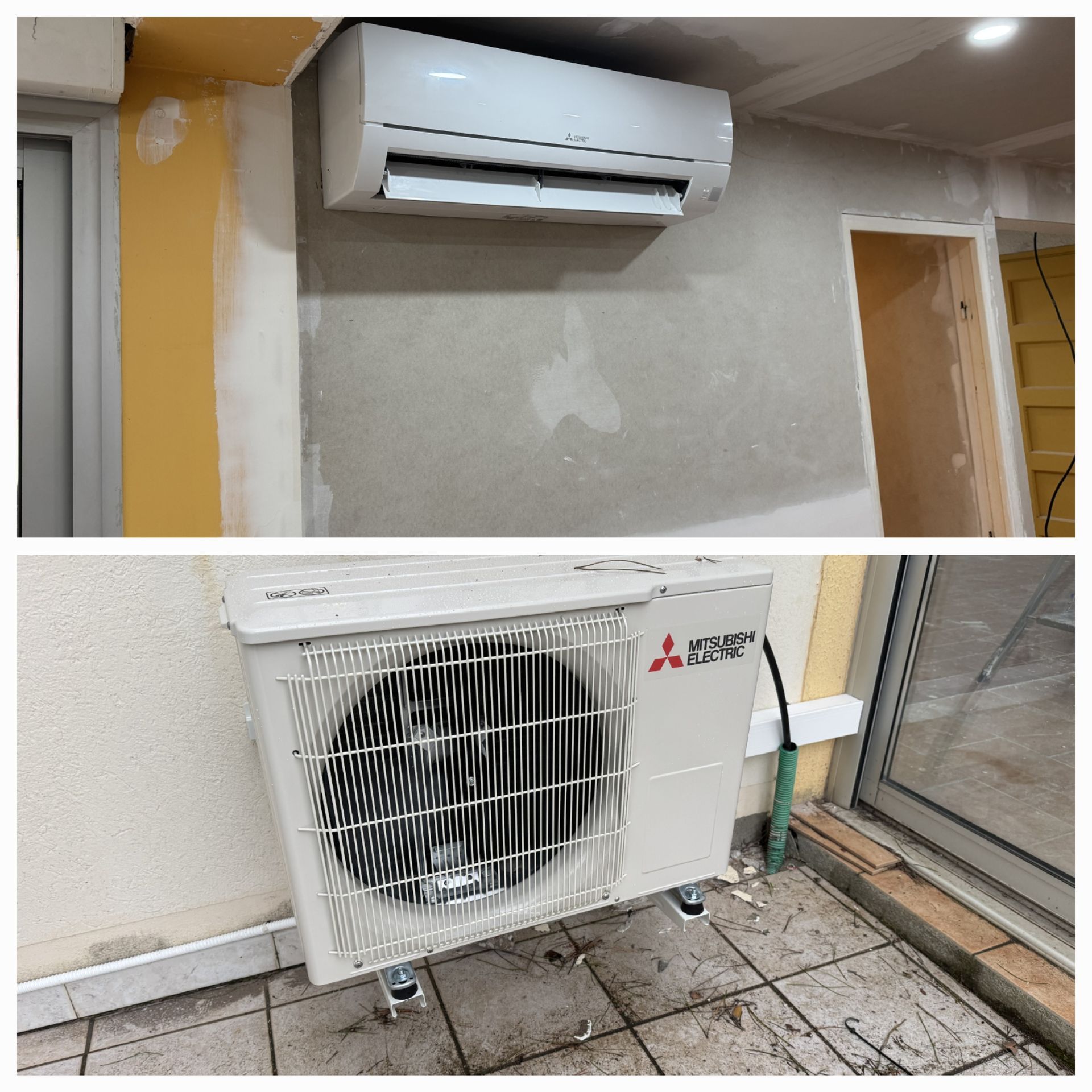 Un climatiseur et une pompe à chaleur.