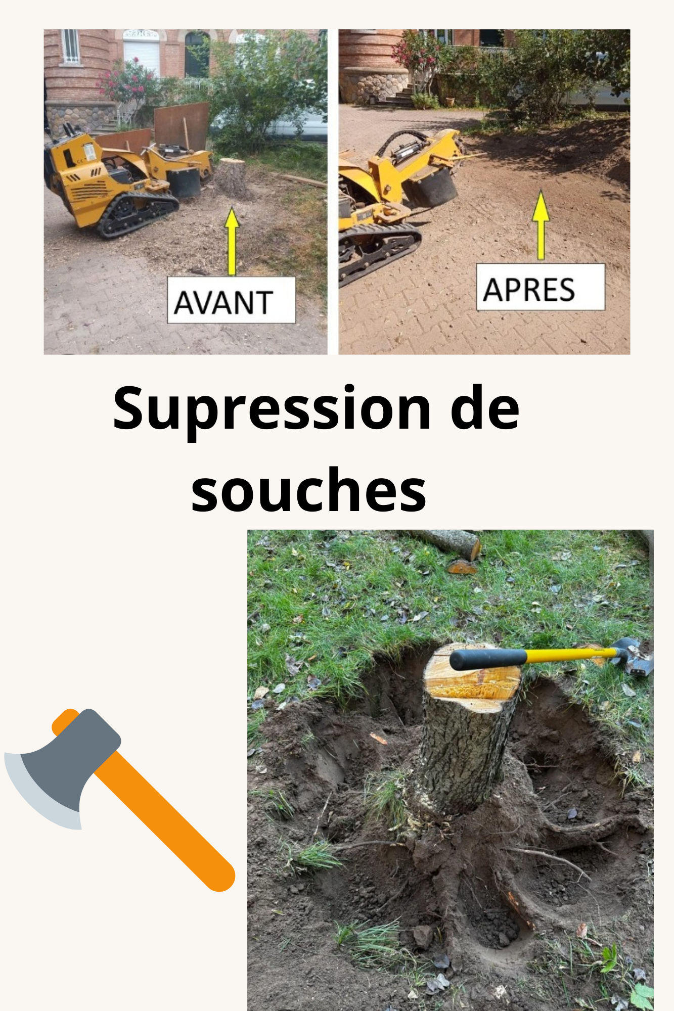 Suppression de souche.
