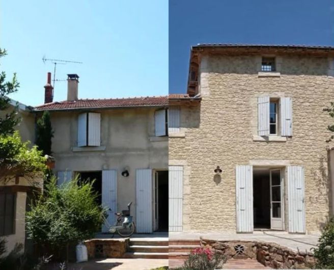 Réfection de façades en pierre.