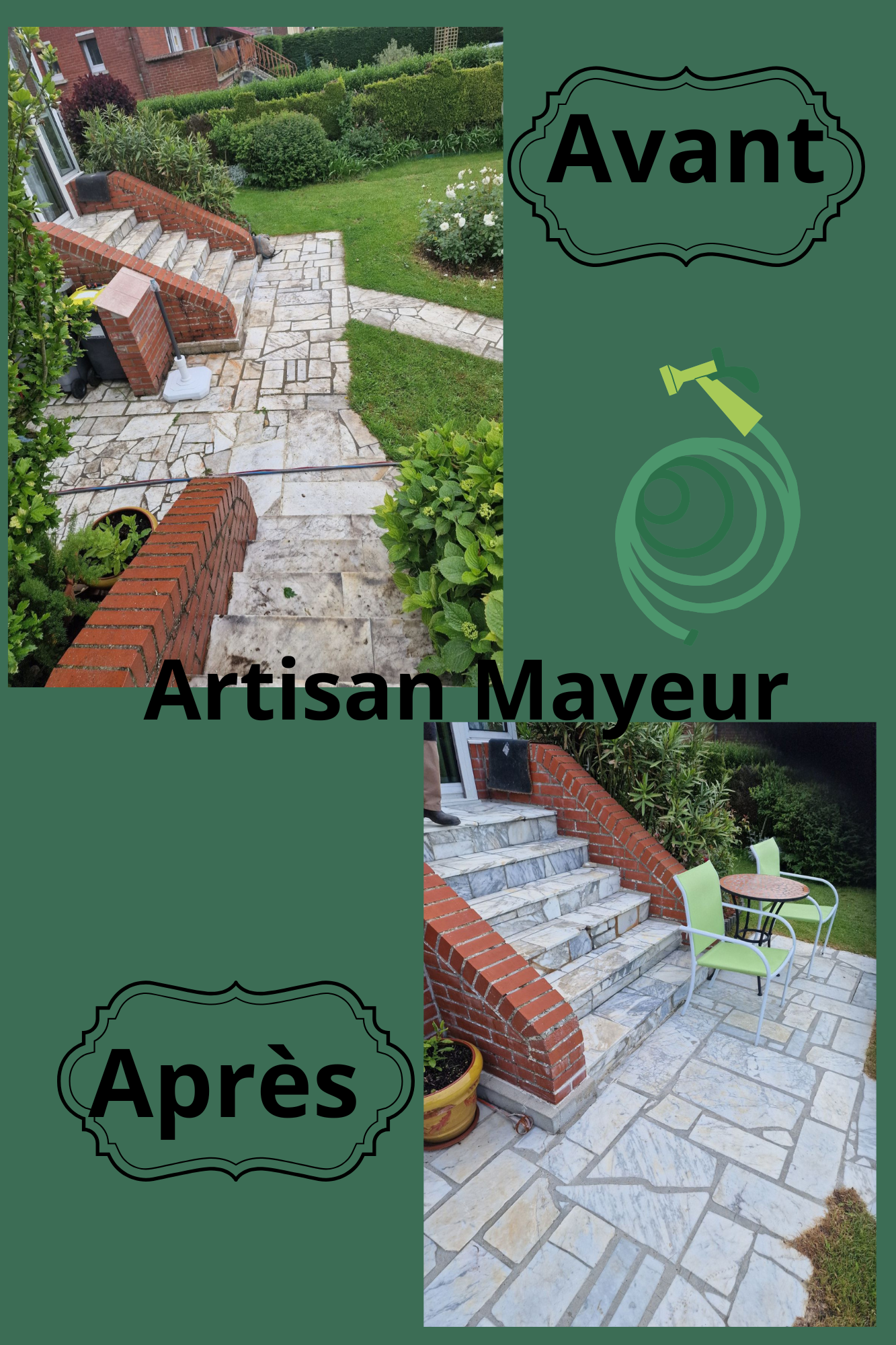 Chantier de pose de dalle.