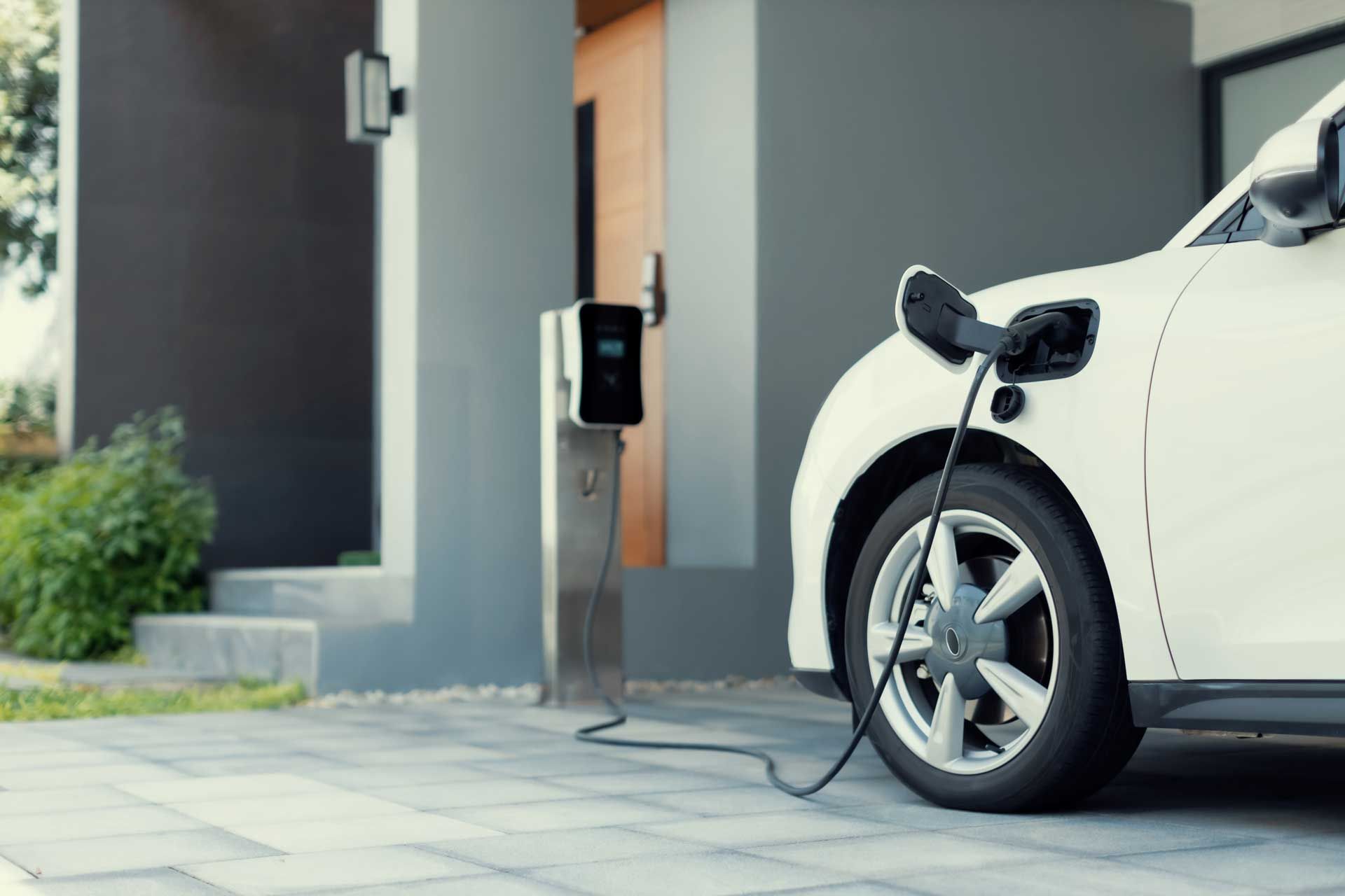 Borne de recharge sur parking privé