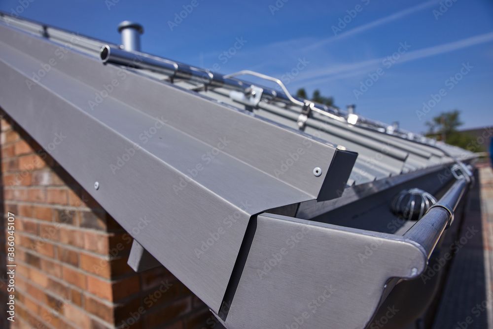 Blitzschutz am Hausdach