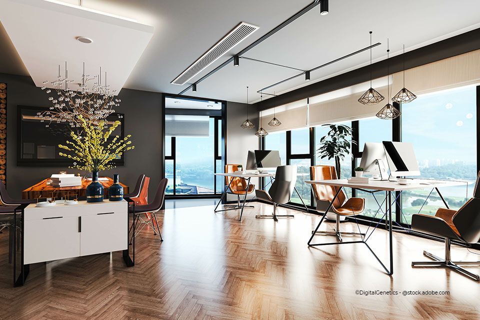 Grundreinigung Bergmann – Büro mit Holzboden