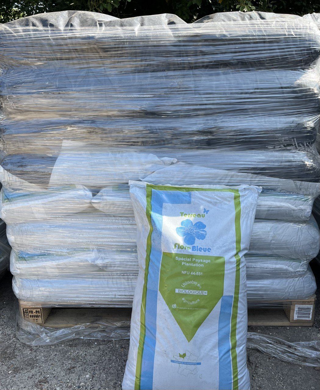 Terreau plantation, sacs