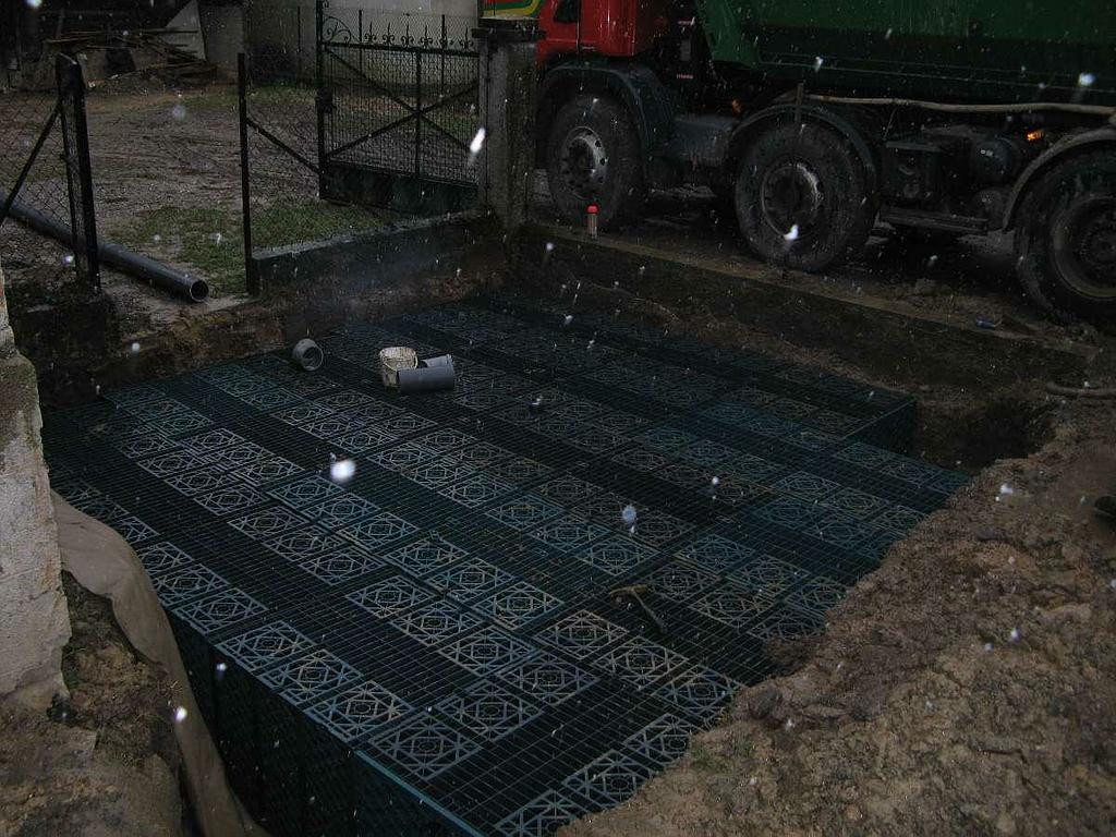 Rétention horizontale assainissement