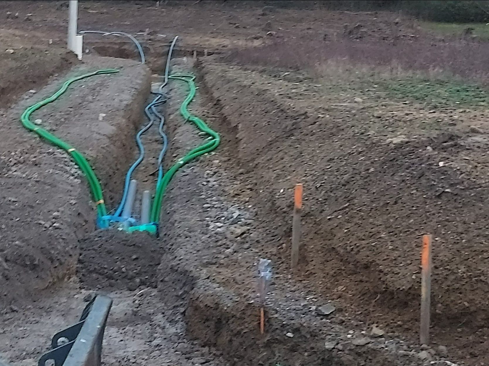 Viabilisation d'un lotissement en construction