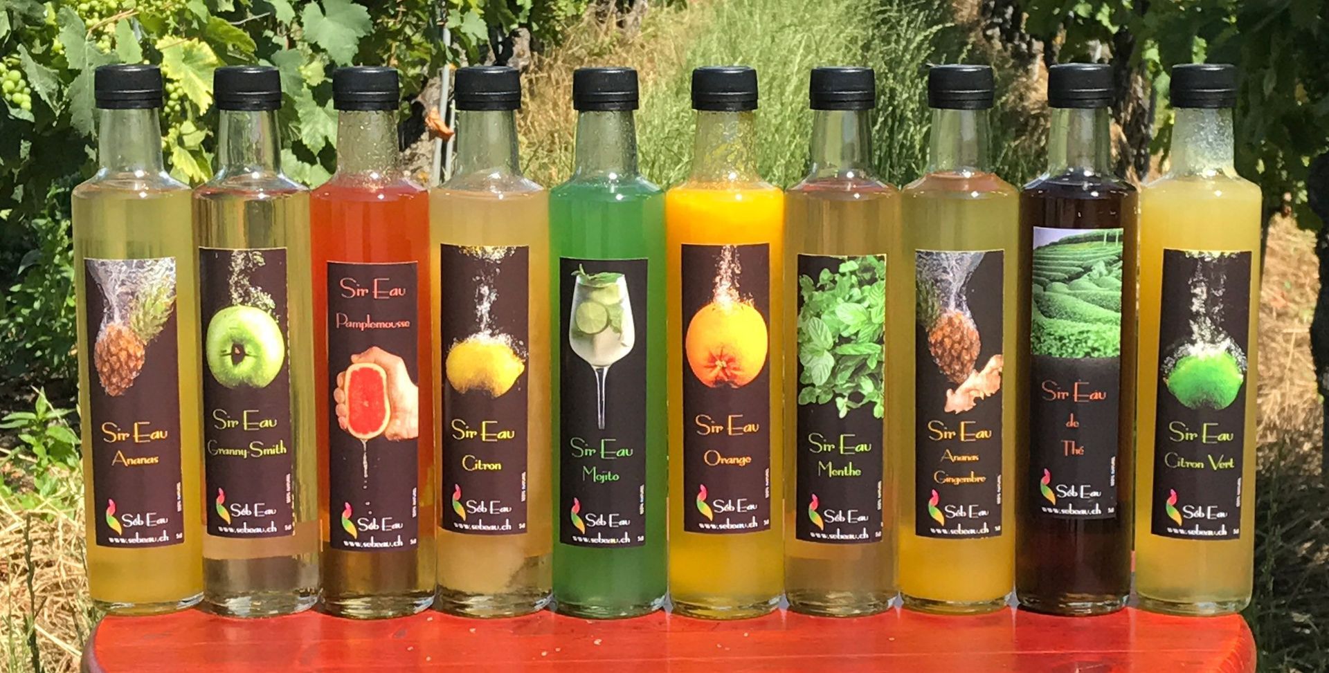 Assortiment de sirops cannabis