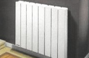 Un radiateur alimenté par un PAC moyenne chaleur