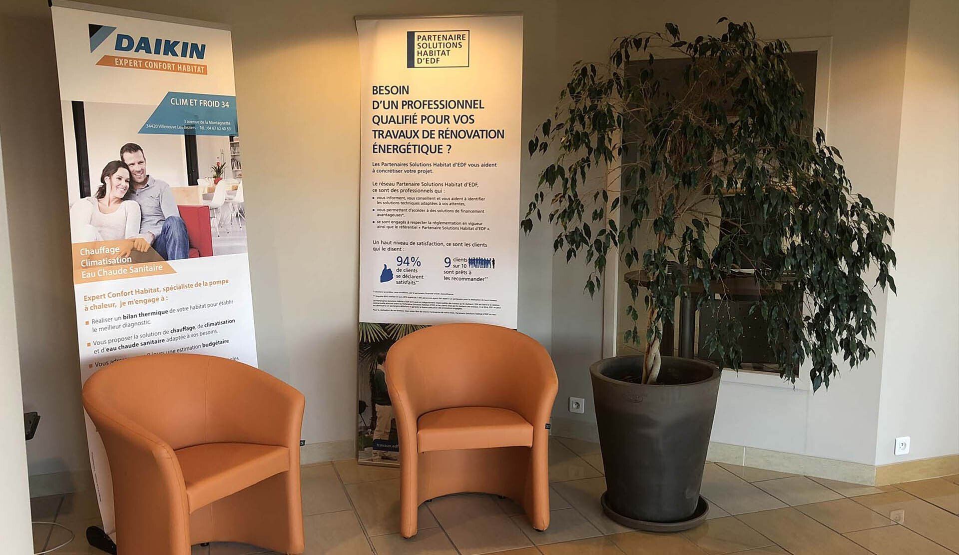 salle d'attente clim & froid