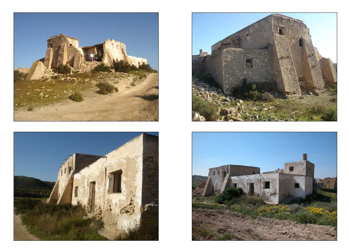 Un collage de cuatro imágenes muestra un castillo y una iglesia.