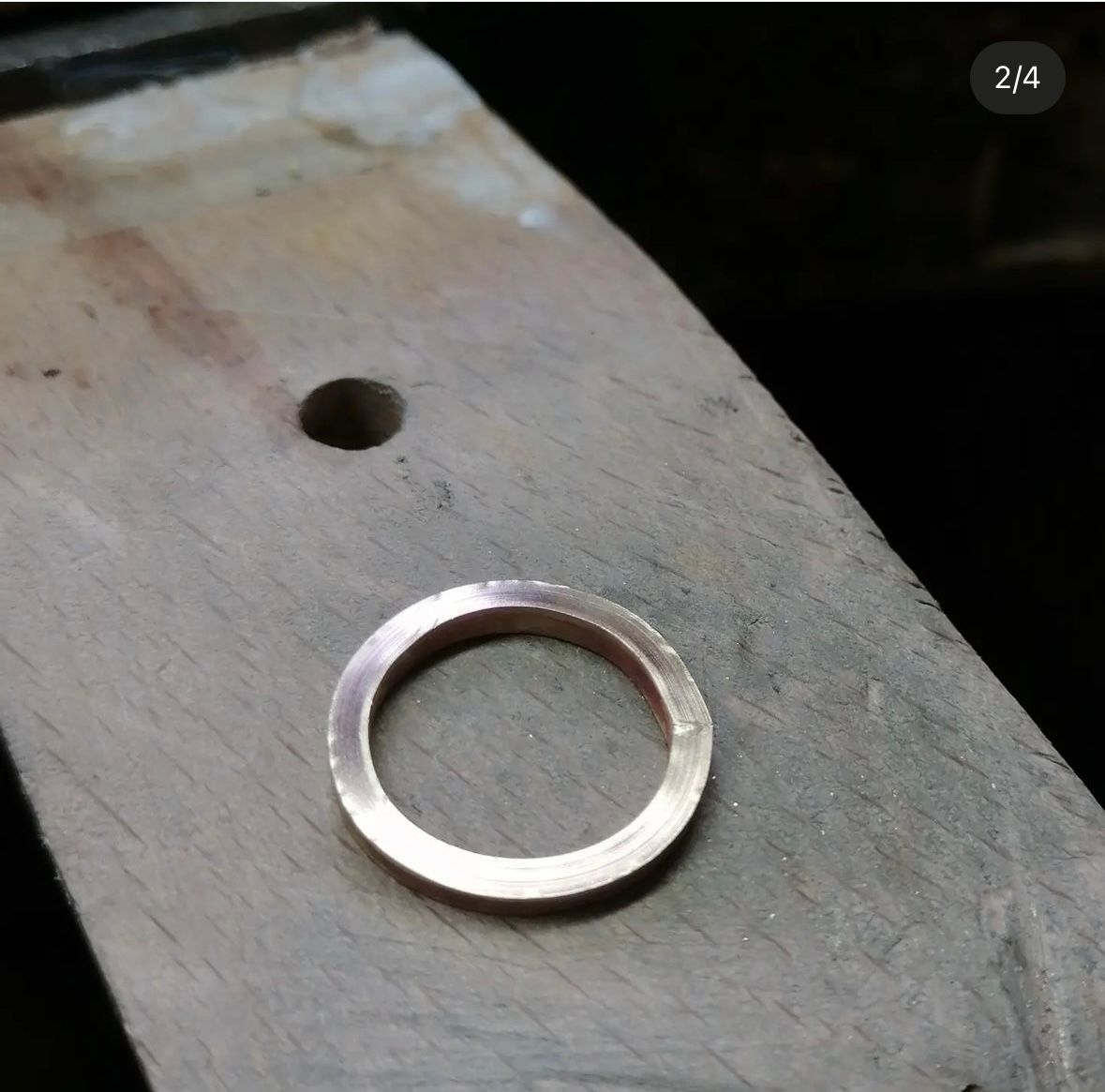 Rohling für einen silbernen Ring