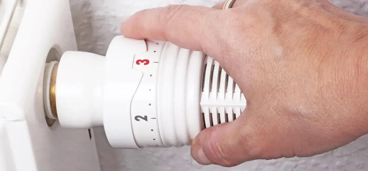 Réglage de la température d'un chauffage