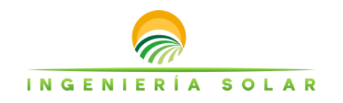 Un logotipo para ingeniería solar con un sol en el medio.