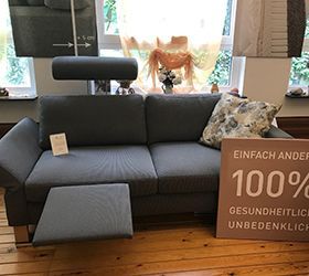 Natur-Sofa 2,5 Sitzer mit Fußstütze