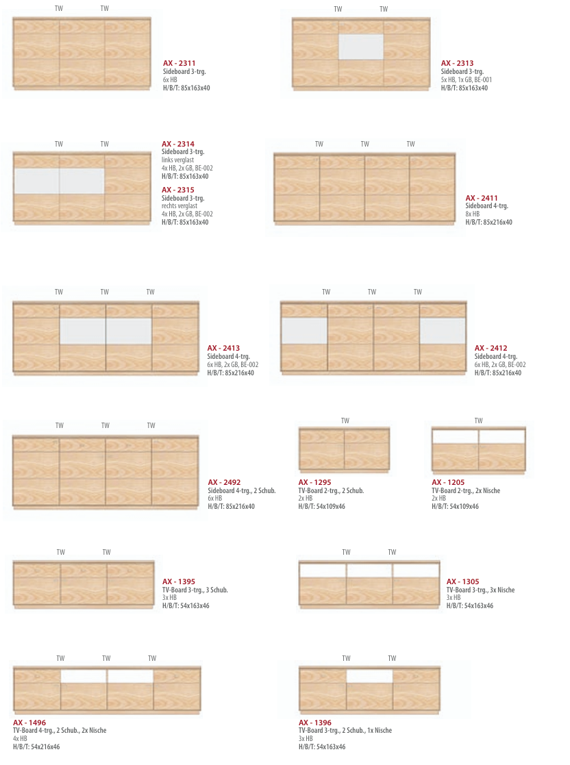 Alex Esszimmer Kommoden