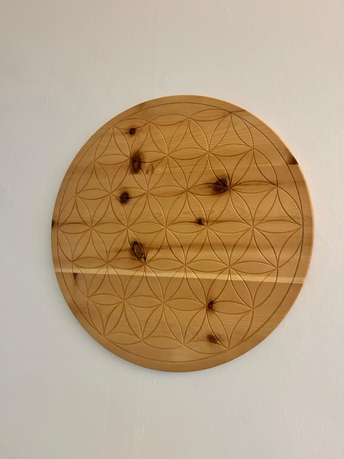 Holzbild Lebensblume