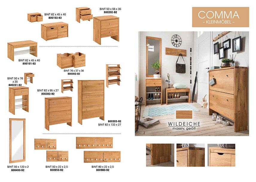 Kleinmöbel aus der Reihe Comma