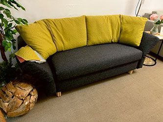 Schlafsofa Anthrazit-Grün