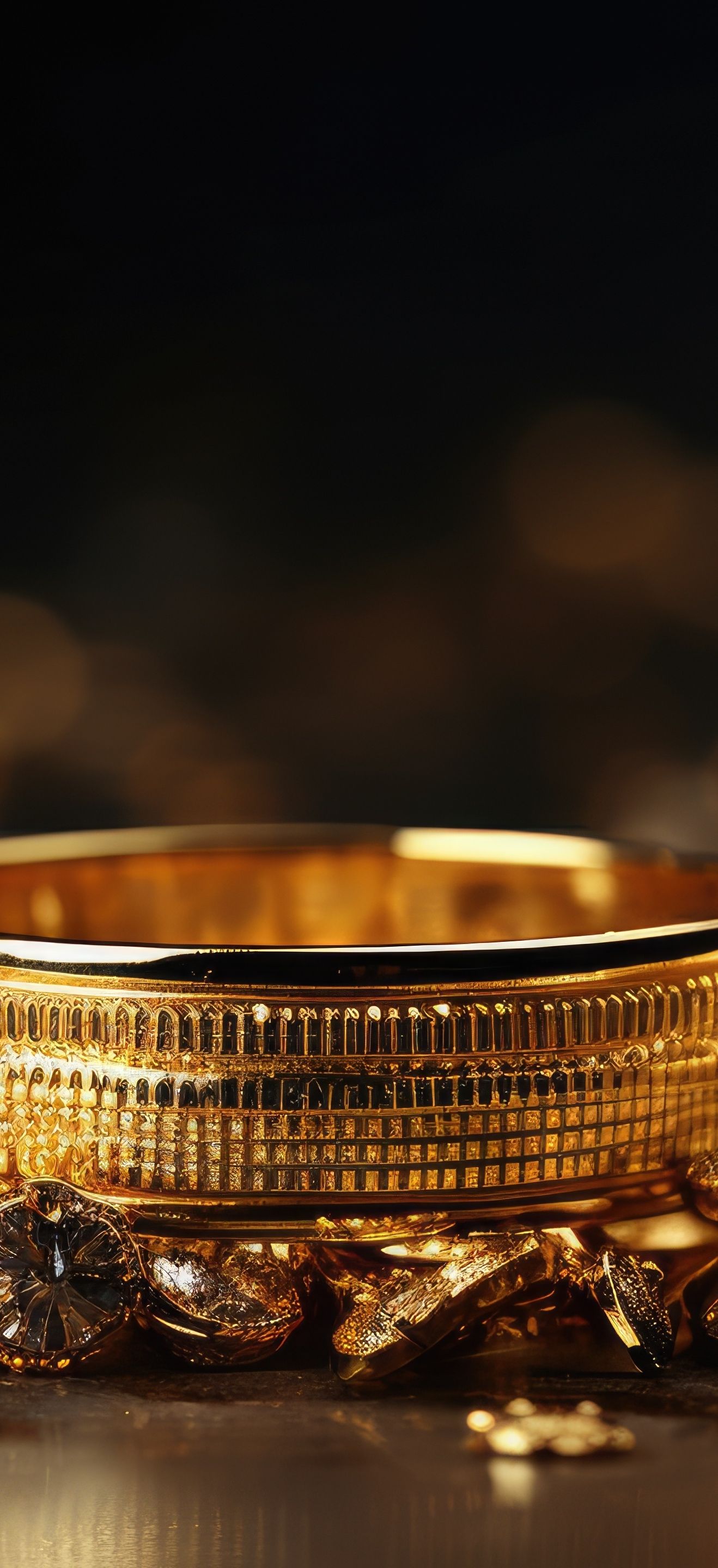 Une grosse bague en or