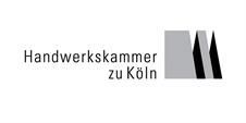 Ein schwarz-weißes Logo für ein Unternehmen namens Handwerkskammer zu Köln.