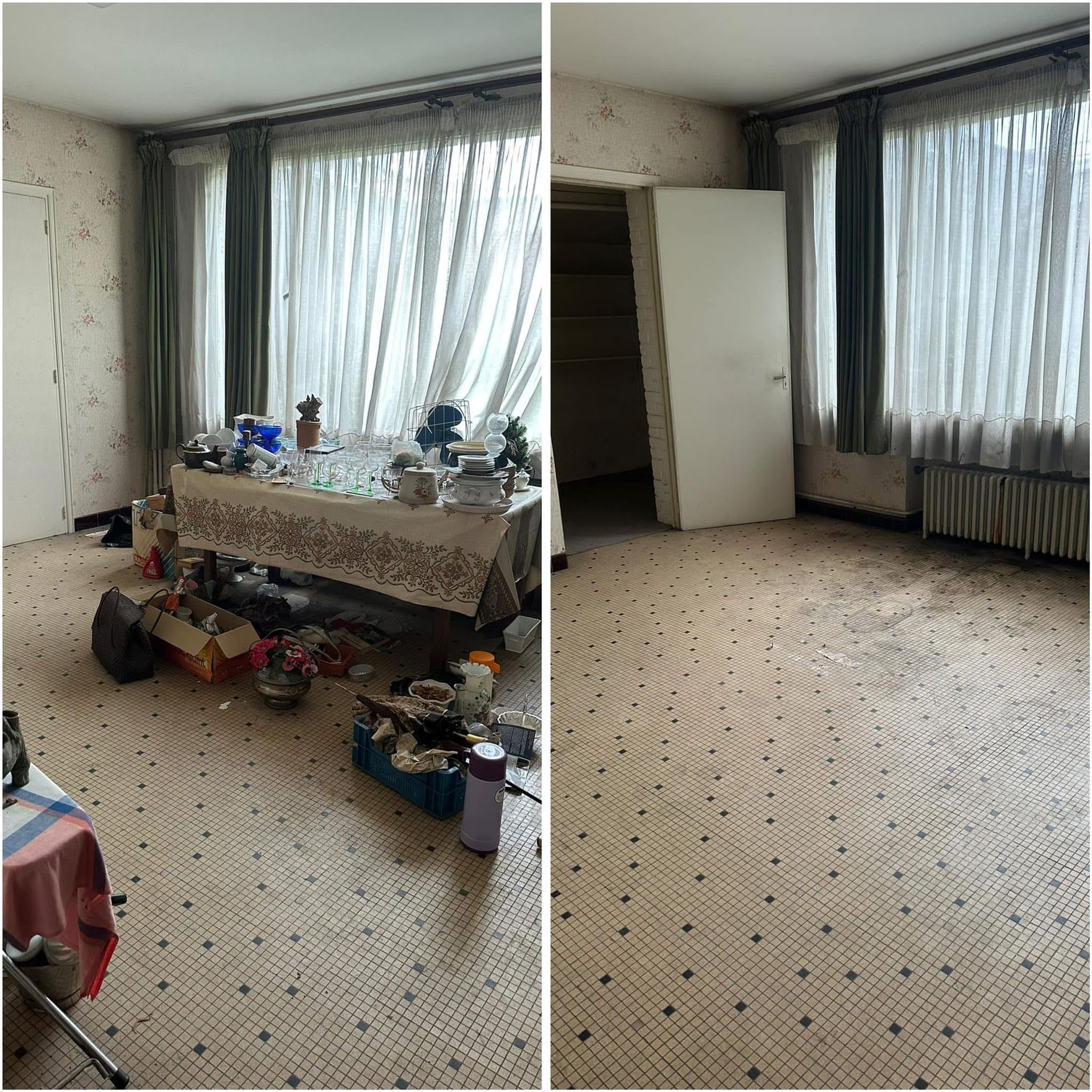 Débarras d'un intérieur encombré