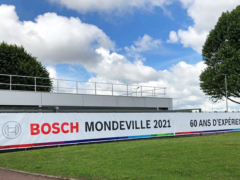 Publicité sur un stade