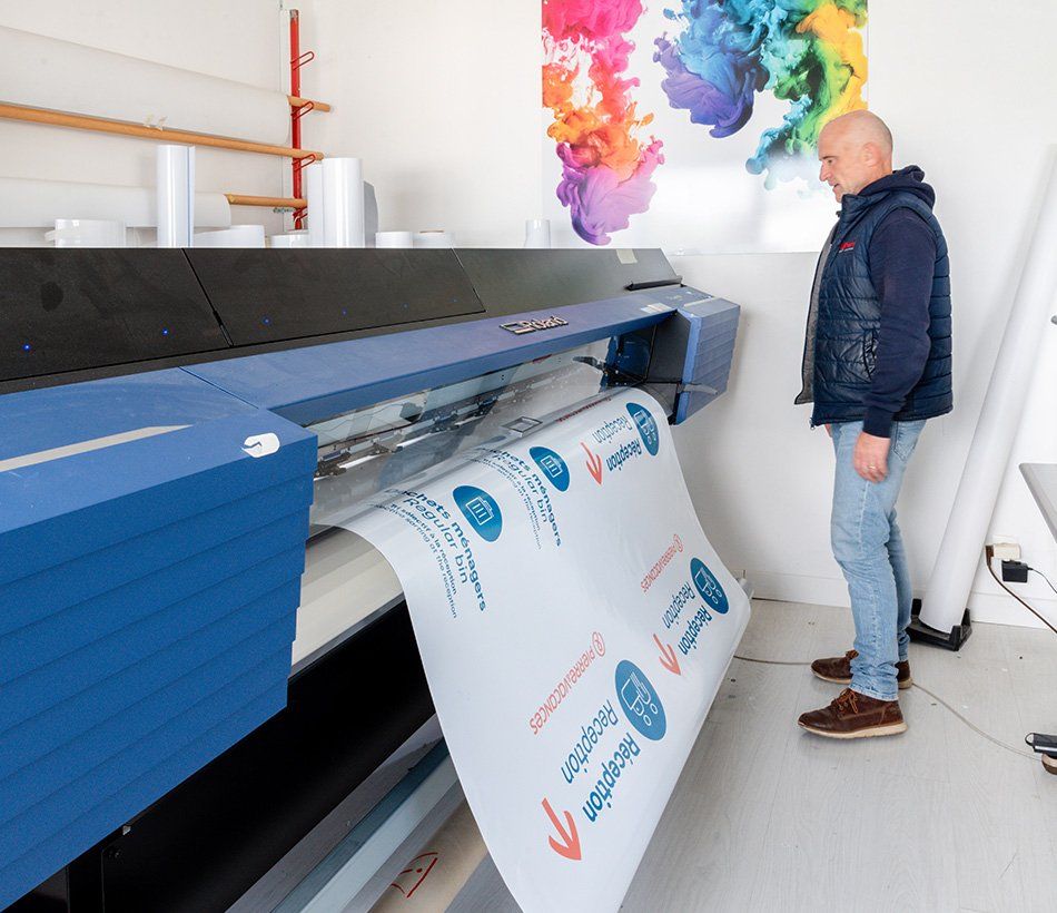 Impression de papier autocollant