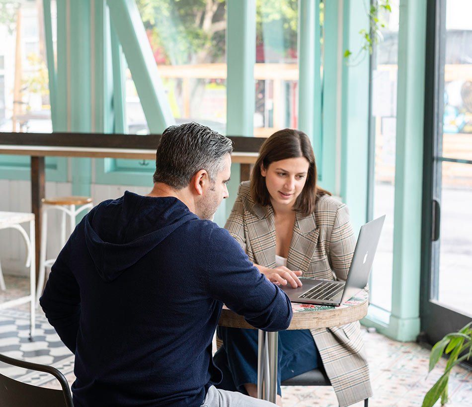 Présentation commerciale sur ordinateur