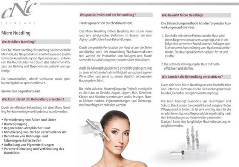 CNC Micro Needling - Prospekt Seite 1