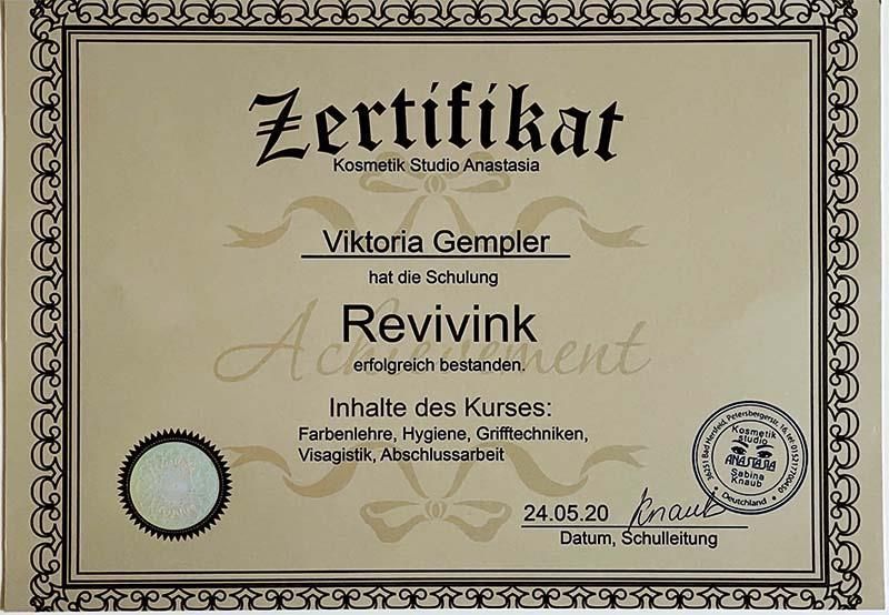 Ein Zertifikat mit der Aufschrift „Zertifikat“