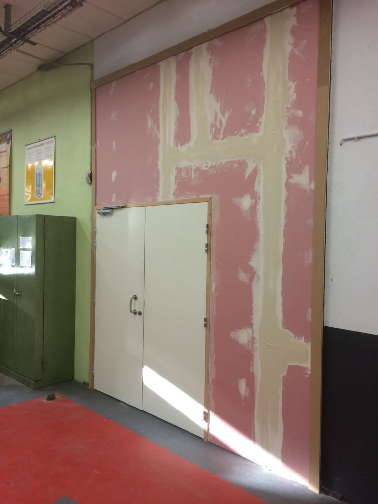 Création cloison et portes 2 vantaux