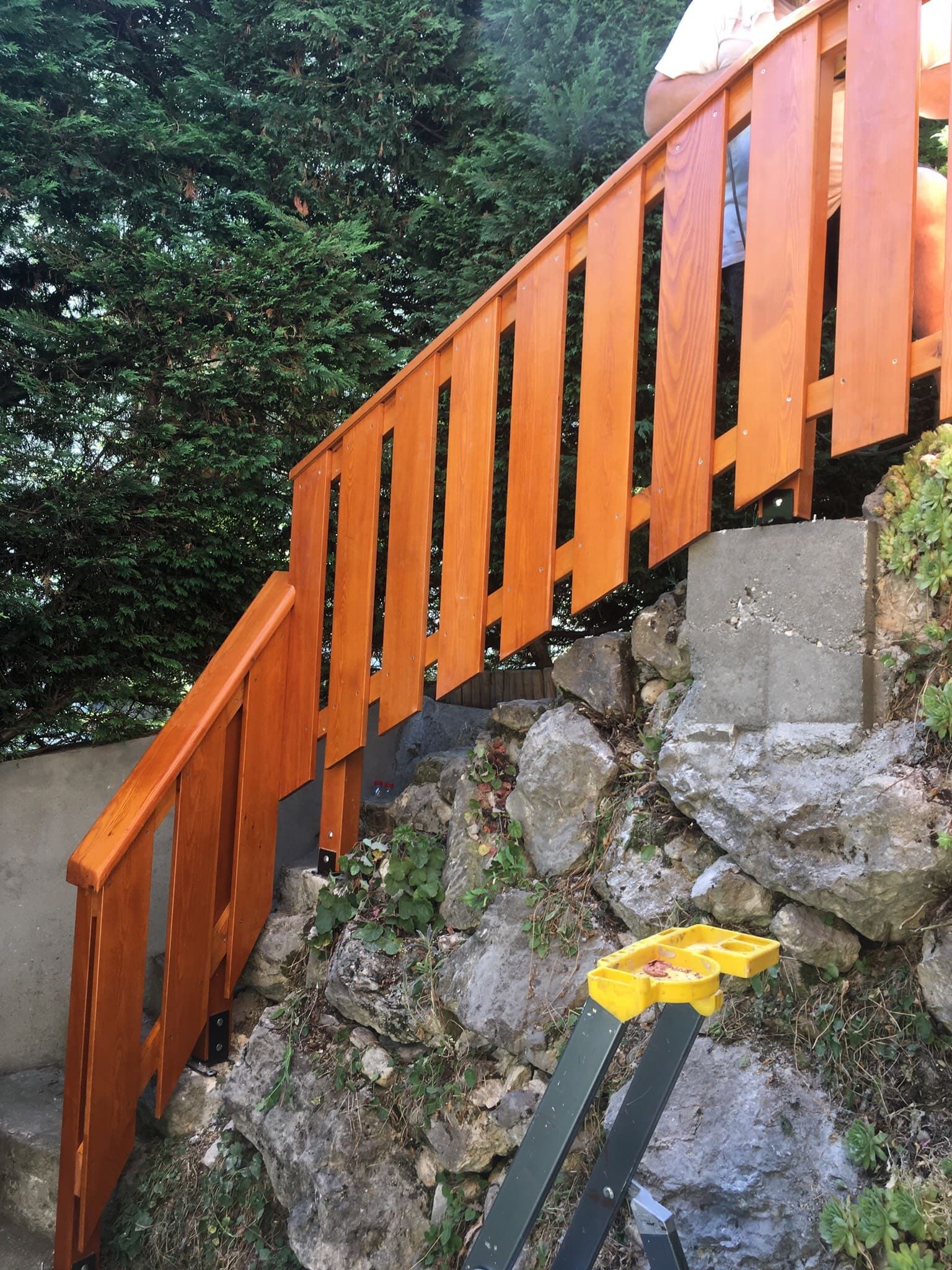 Garde-corps en bois pour escalier