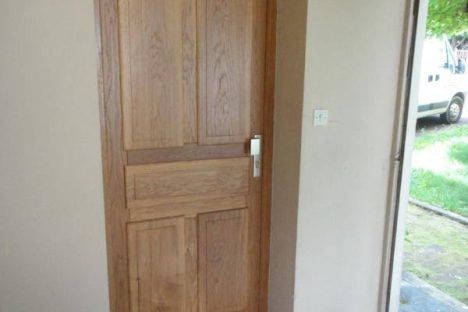 Porte d'entrée en chêne