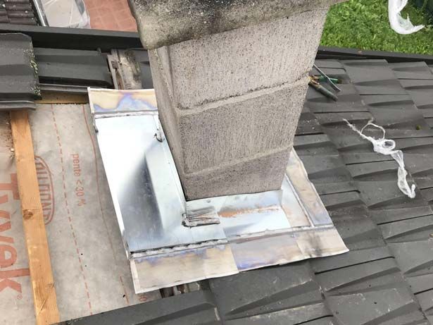 Zinguerie entourage de cheminée