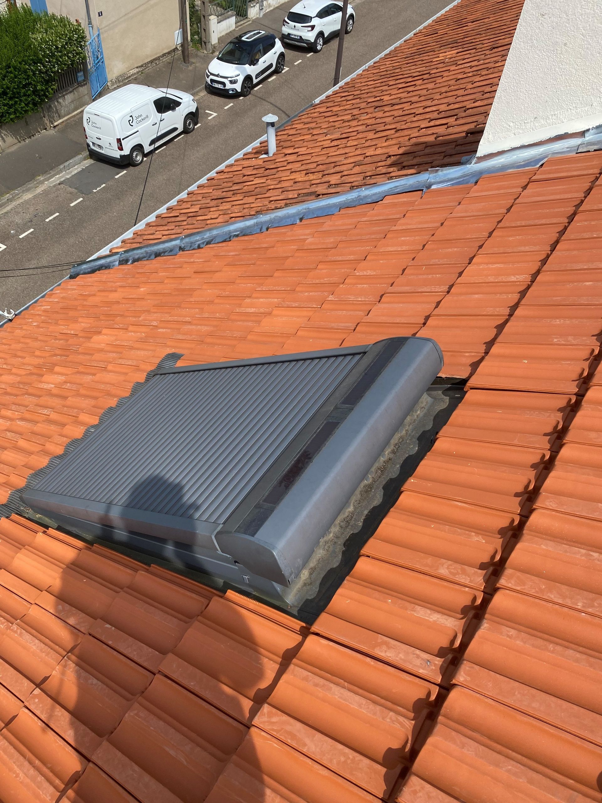 Toiture rénovée avec vélux