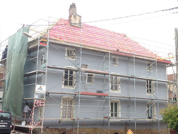 Ravalement complet d'une maison
