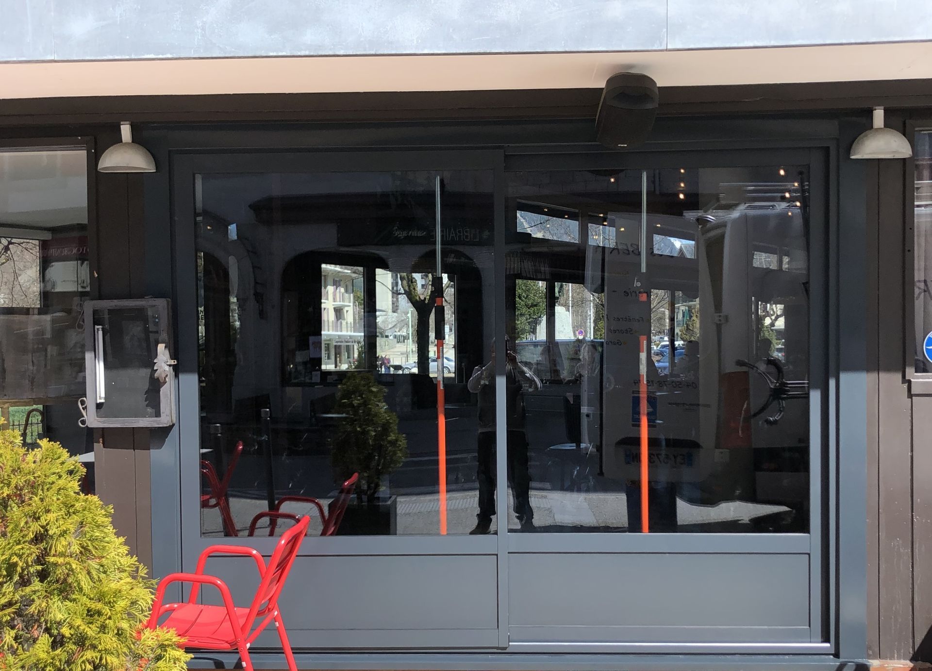 création baie vitré pour un restaurant