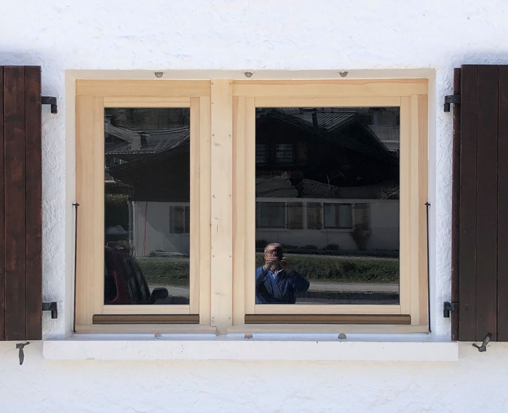 création fenêtre en bois par l'entreprise Miroiterie Berthiller