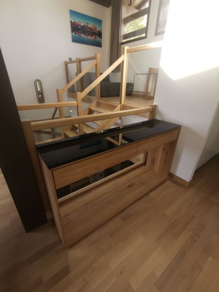 installation d'une séparation vitrée pour un escalier