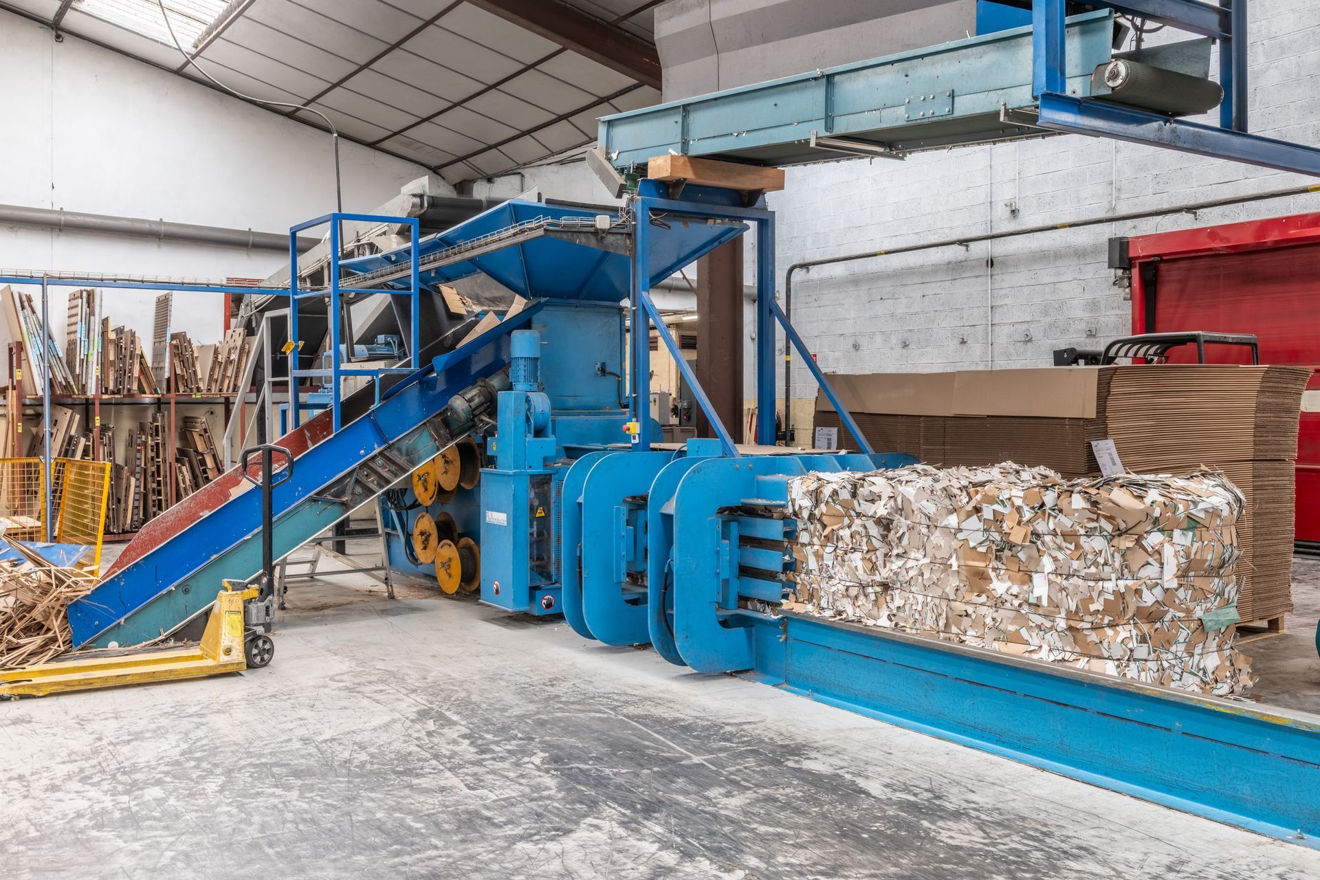 Espace recyclerie de l'entreprise