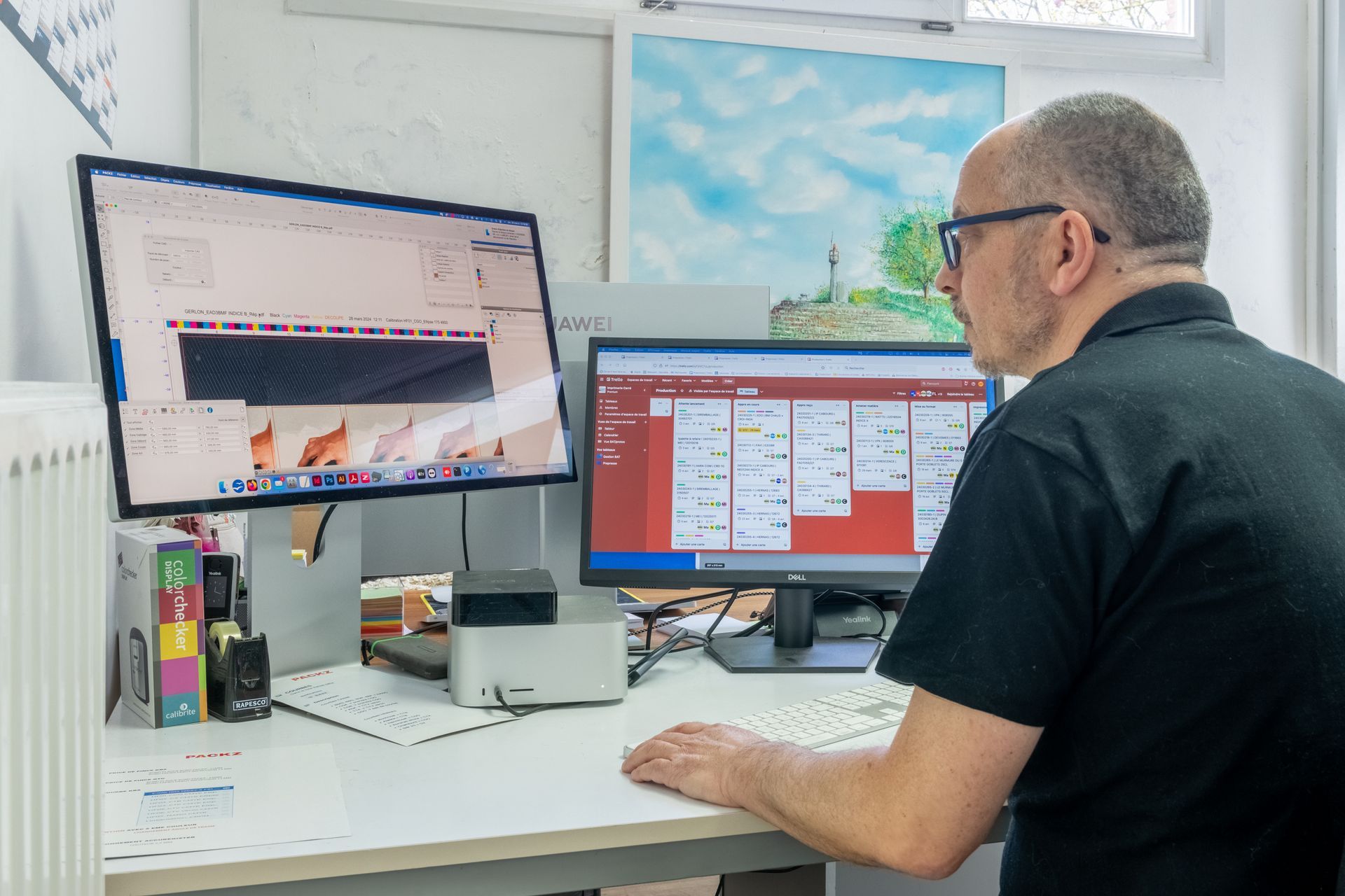 Traitement de fichiers numériques avant impression