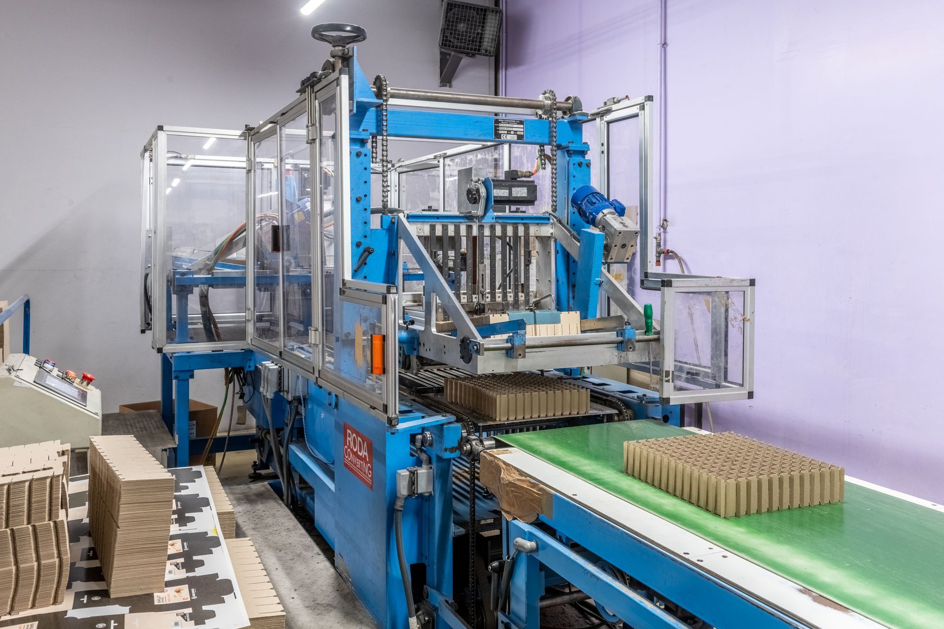 Sortie de croisillons de la chaine de production