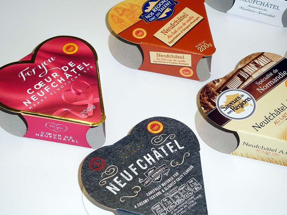 Packaging de fromages Neufchâtel