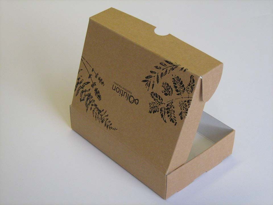 Boite en carton ondulé marron