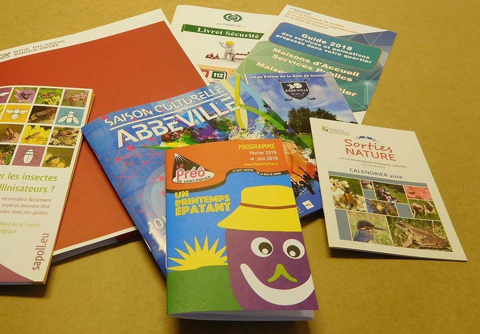 Impression de brochures de la ville d'Abbeville