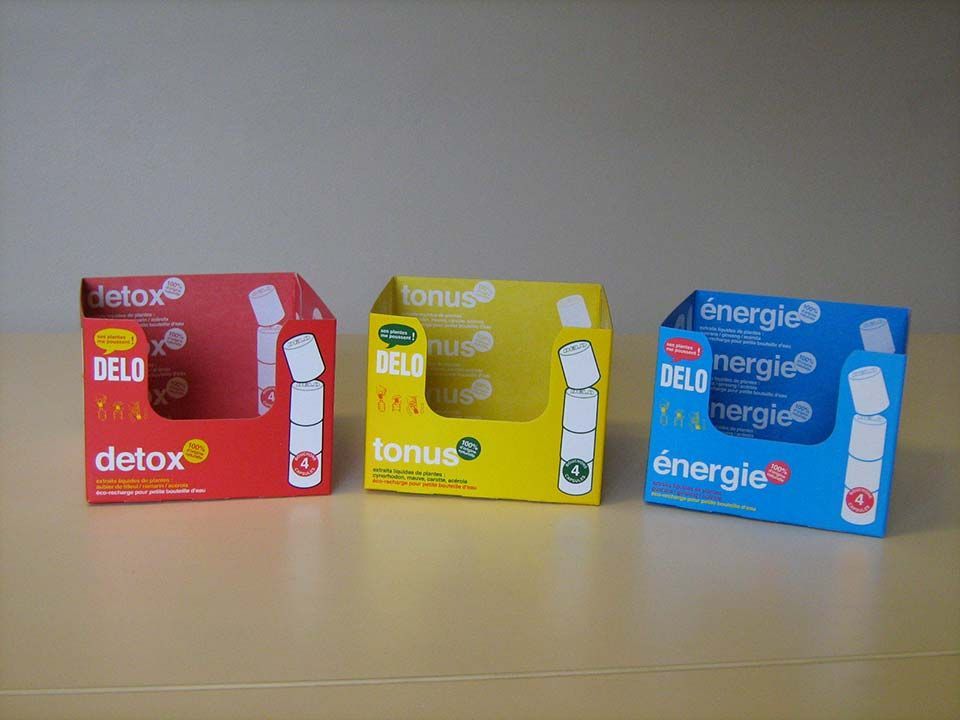 Cartons de vente de compléments alimentaires