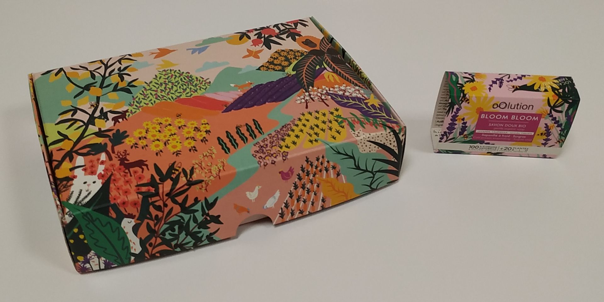 Boite aux motifs floraux