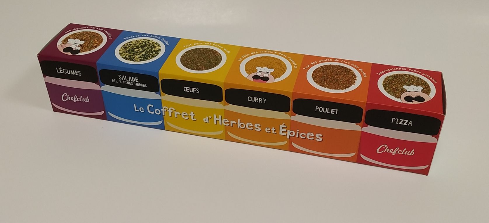 Packaging d'un coffret d'épices