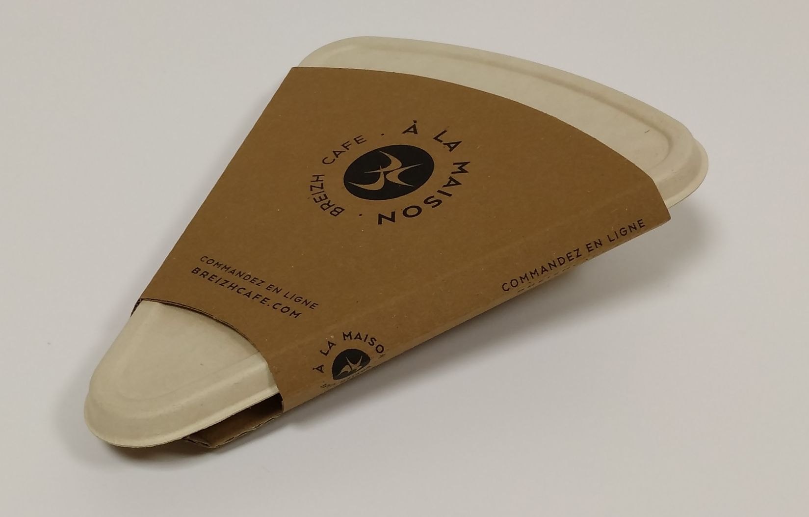 Packaging en forme de part de tarte